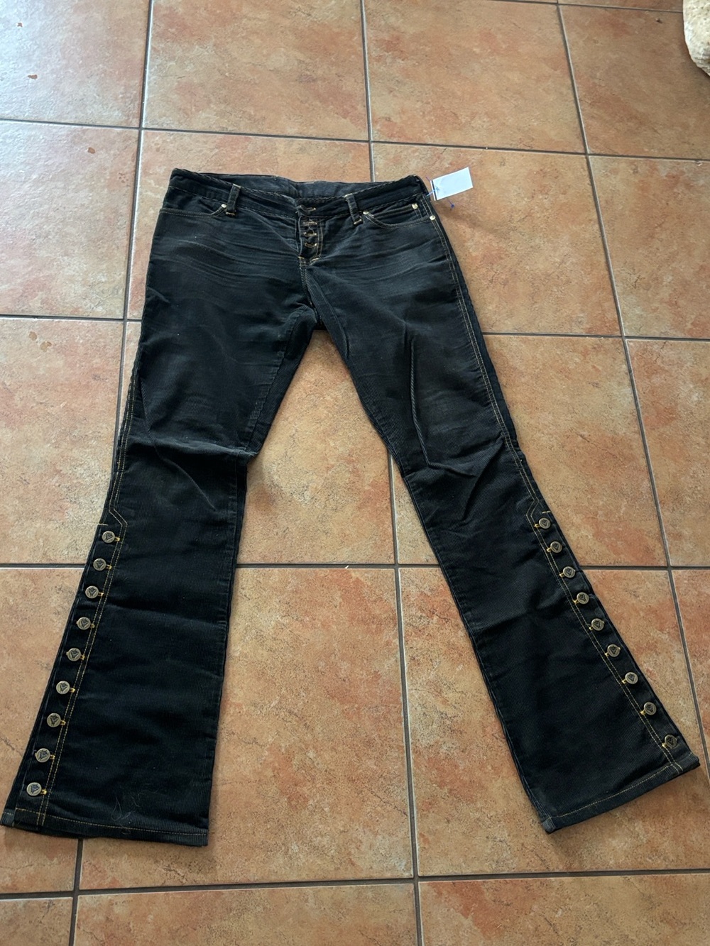 MotorMontenegro Outlaw Seamstress Corduroy Moto Jeans Size L